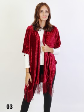 Solid Velvet Kimono